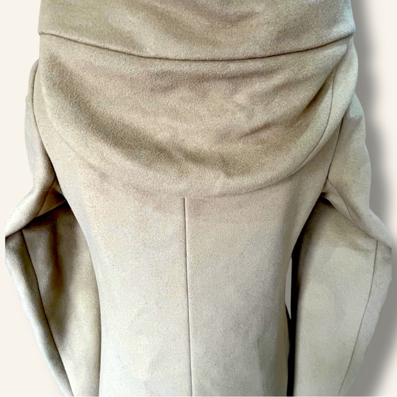 Babaton Aritzia Tan Pearce Pea Coat XS Wool Cashmere - Picture 8 of 16